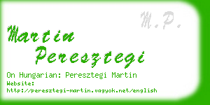 martin peresztegi business card